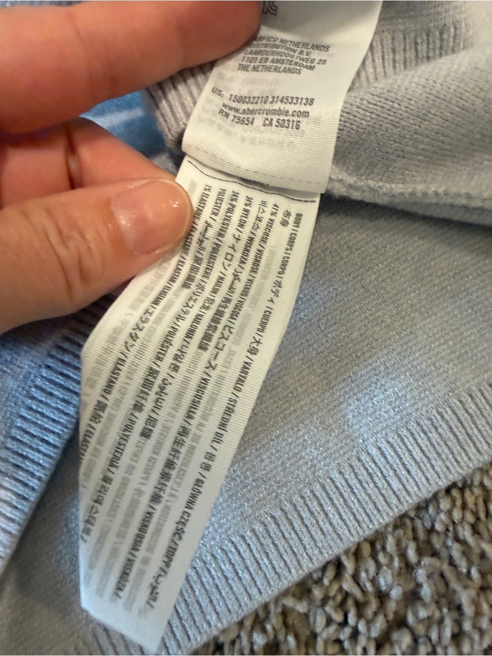 Abercrombie & Fitch soft A&F collection Light Gray Square Neck Knit Tank - Picture 6 of 9